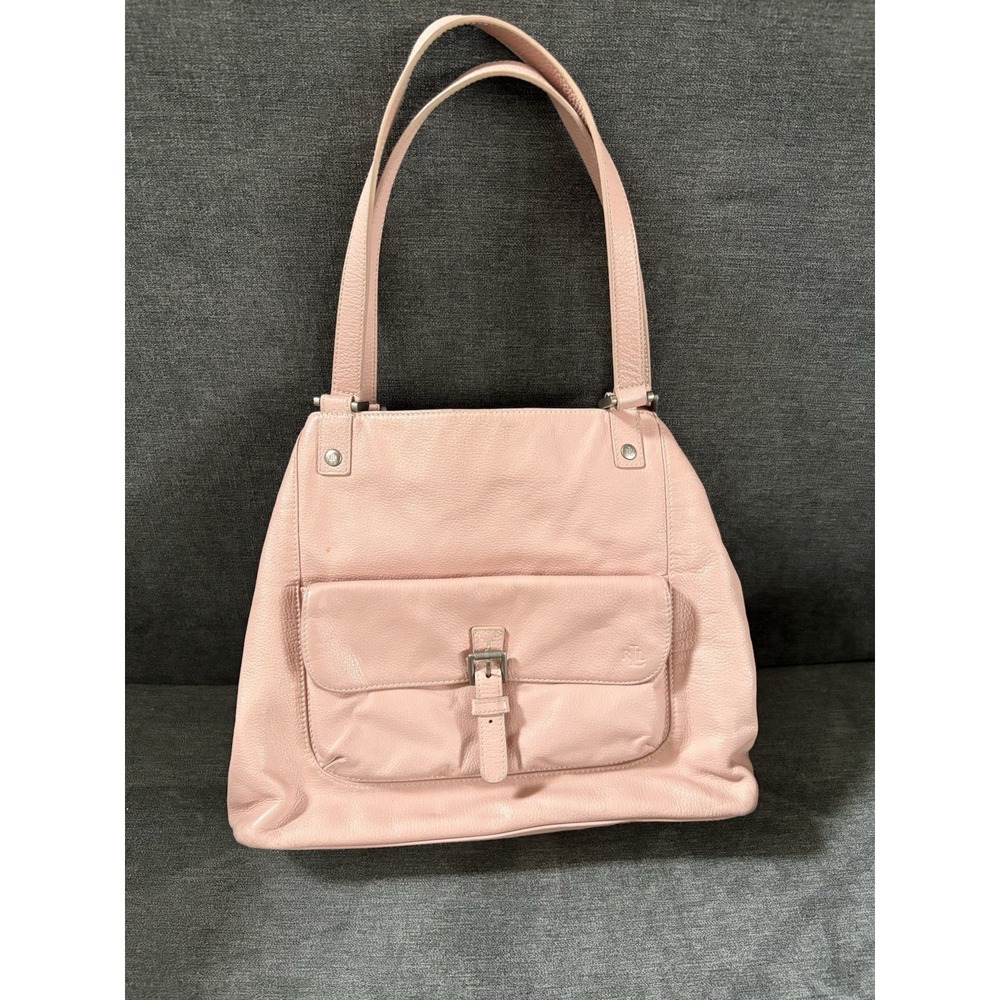 Lauren Ralph Lauren Baby Pink Leather Bag‎ Purse